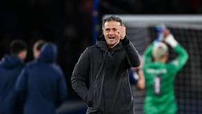 Luis Enrique poing serré